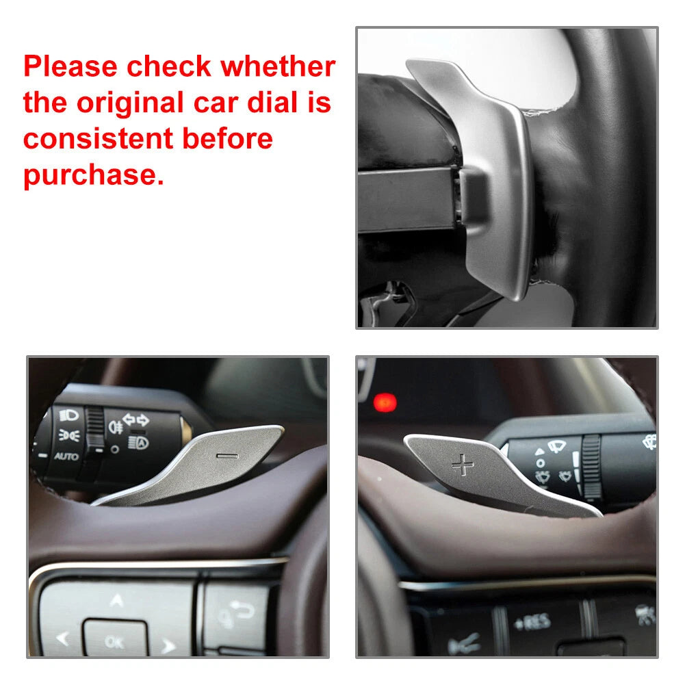 Steering Wheel Shift Paddle Extensions for Lexus RX NX UX LX ES LS RZ LM (2015–2023)