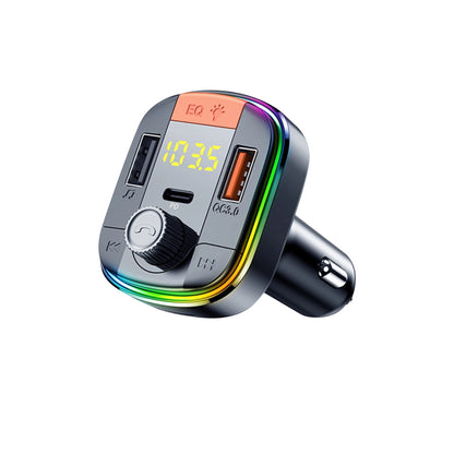Bluetooth FM Transmitter Car MP3 Player with 2 USB Ports for Universal Use (12-24V)
