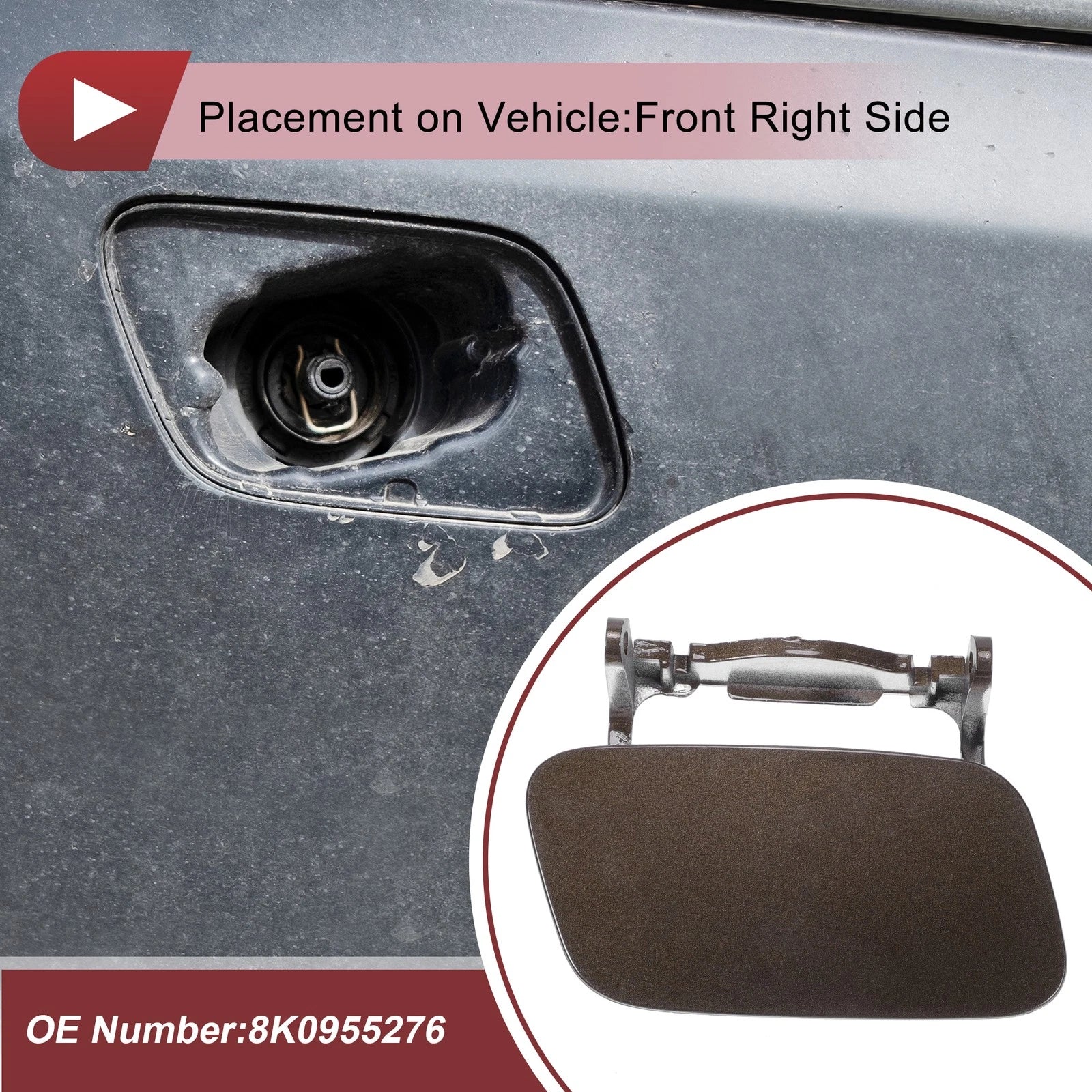 Front Right Washer Nozzle Cover Cap for Audi A4 (2013–2016)