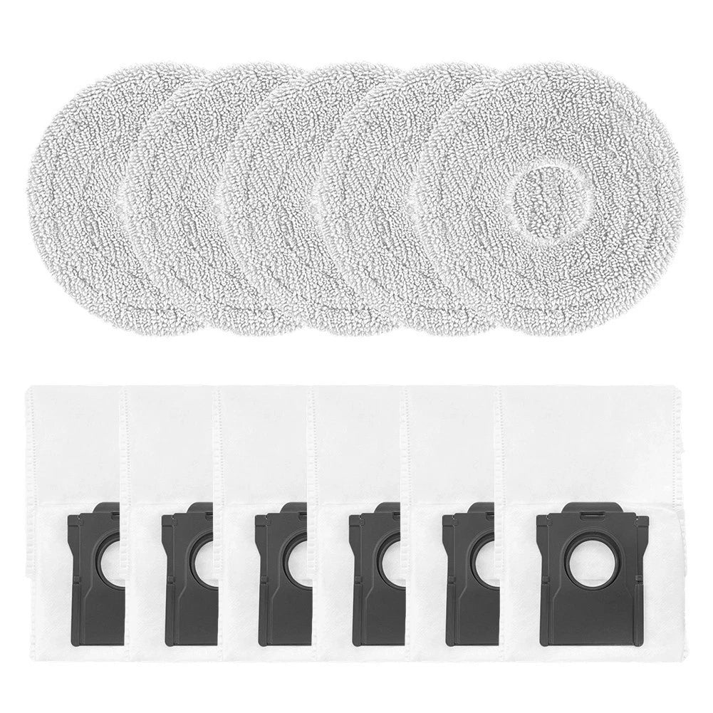 Microfiber Mop Cloth and Dust Bag Replacement Kit for Conga X50 Robot