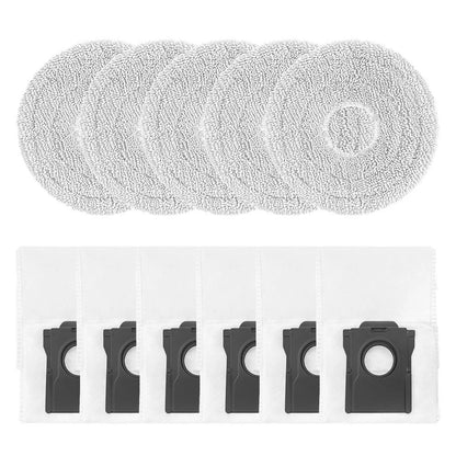 Microfiber Mop Cloth and Dust Bag Replacement Kit for Conga X50 Robot