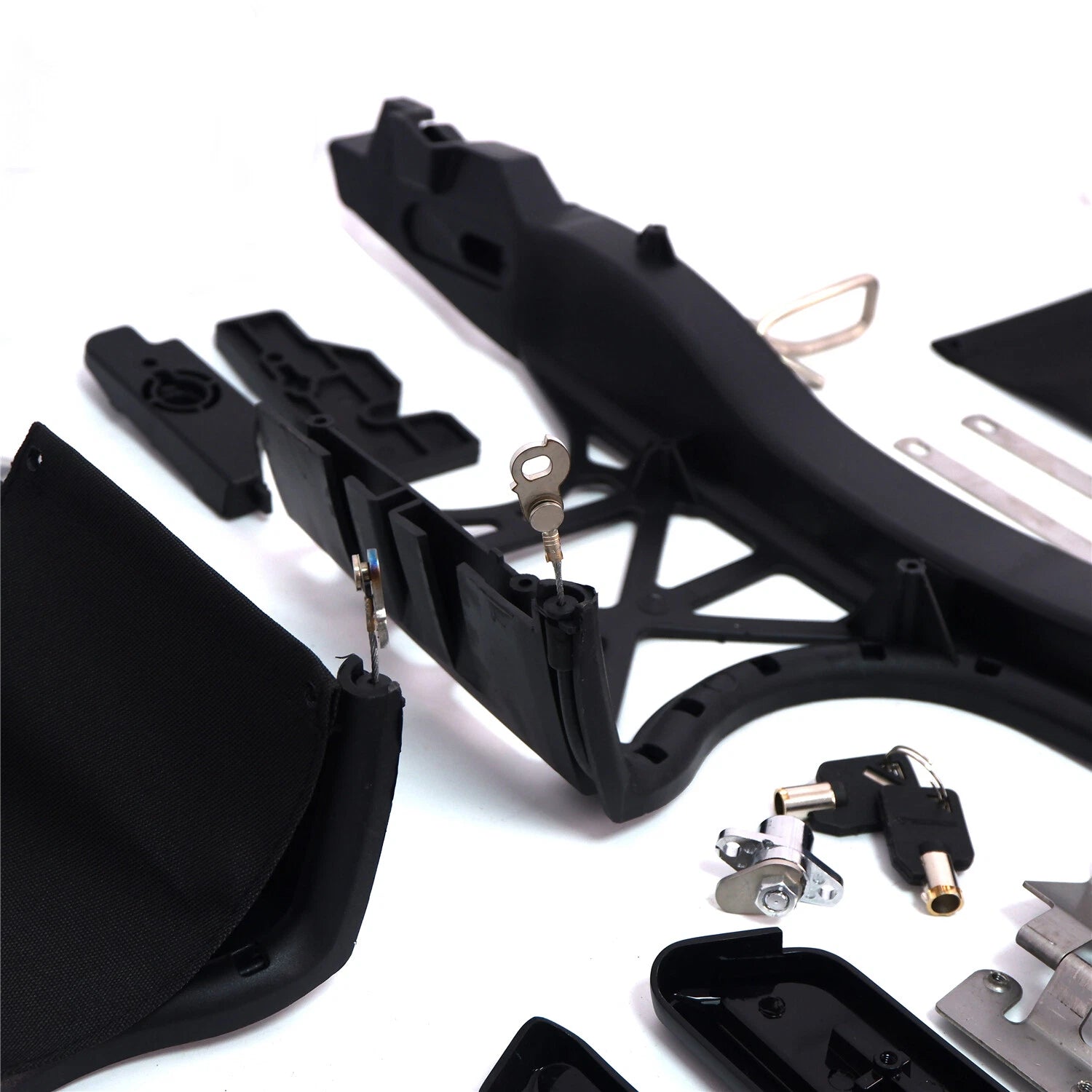 One Touch Saddlebag Latch Lids Hardware Covers for Harley Touring (2014–2020)