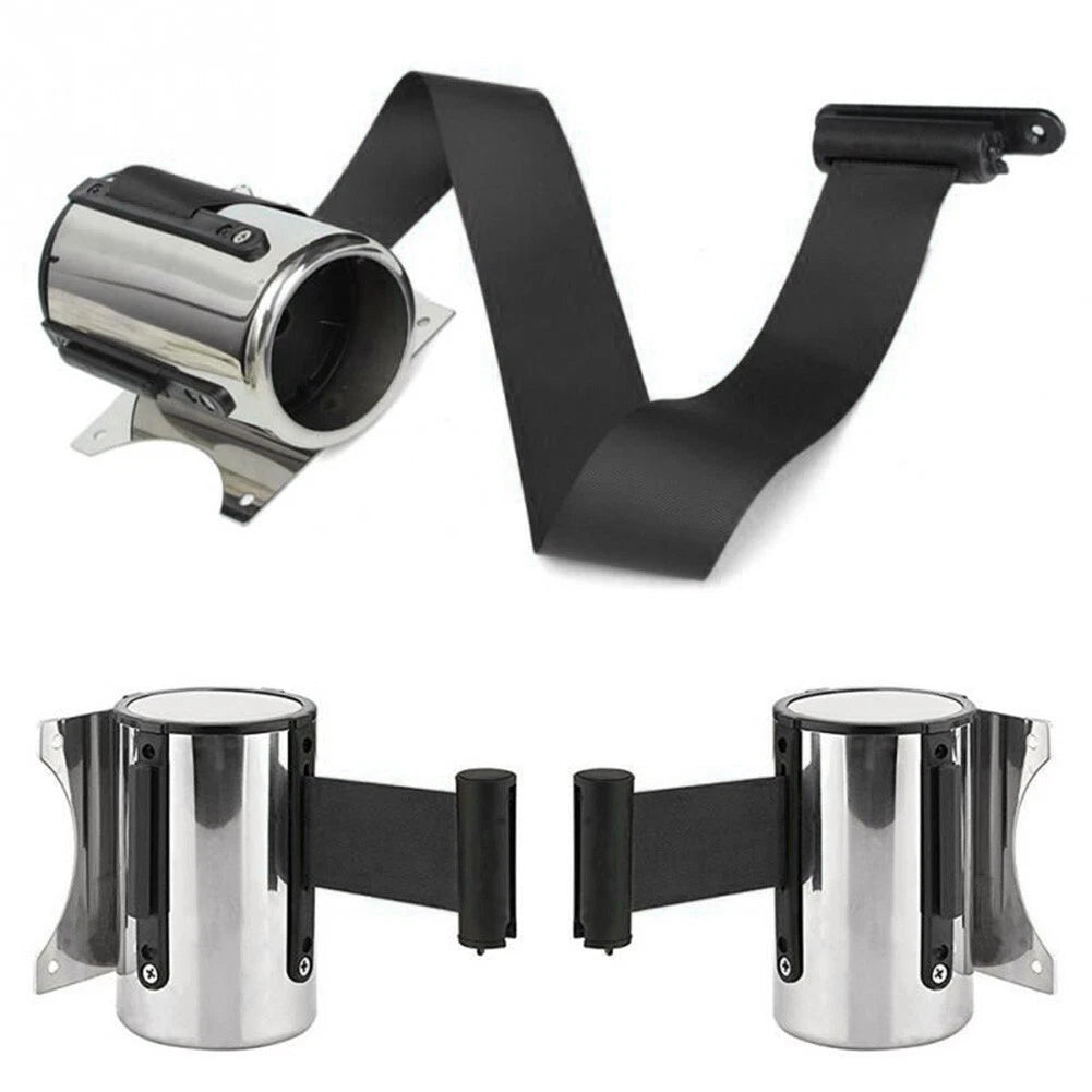 Stainless Steel Queue Barrier Retractable Strip for Universal Use (1pc)