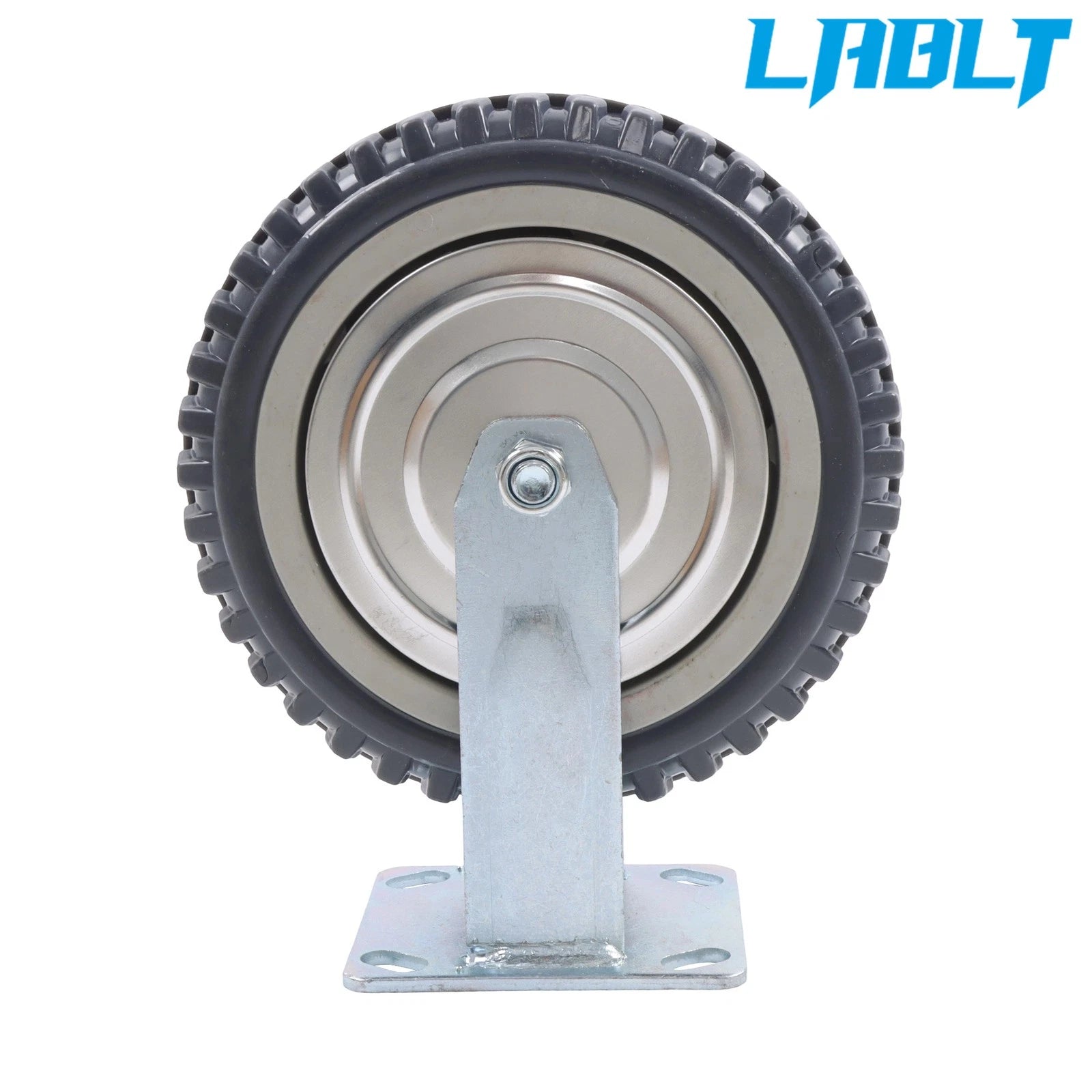 Set of 4 Heavy Duty 8" Solid Caster Wheels (2 Swivel & 2 Fixed)