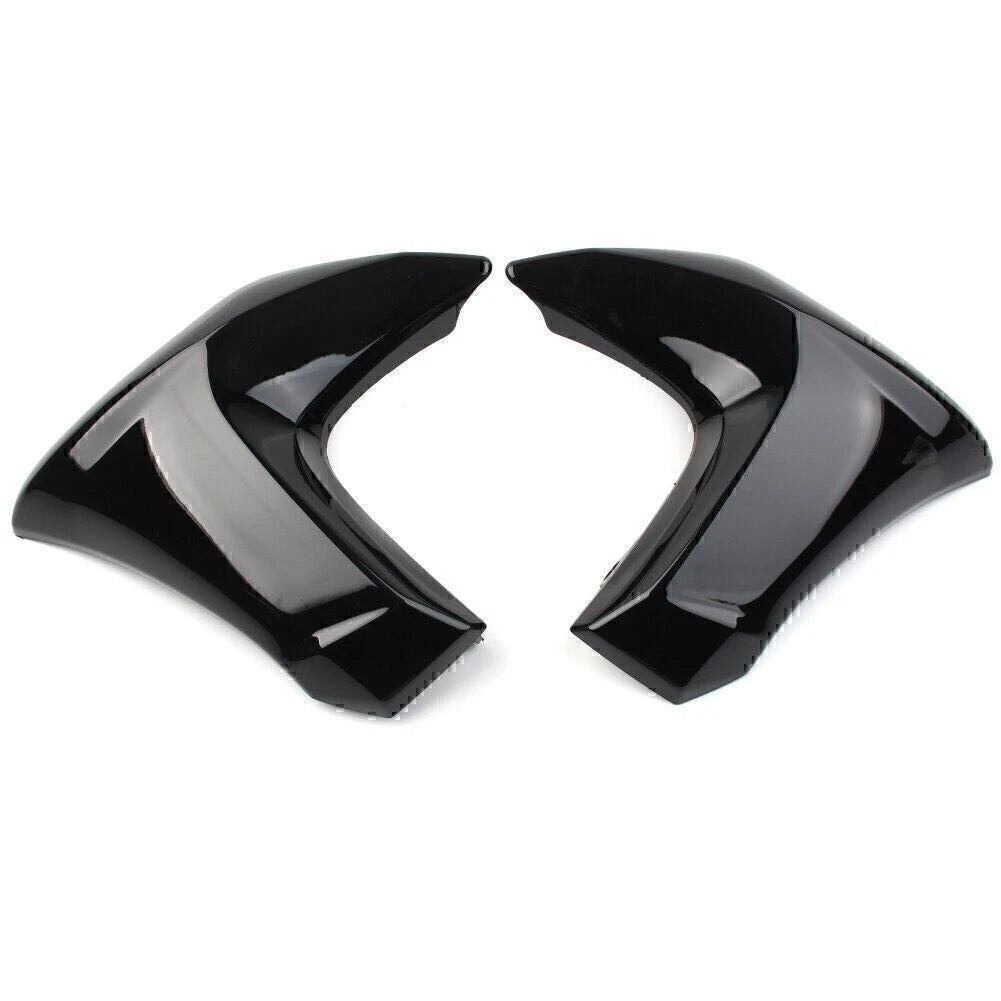 Gloss Black ABS Radiator Cap Fairing Compression Plate for Kawasaki ER6N (2012–2016)