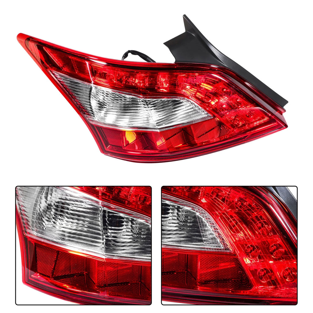 Tail Light Assembly for Nissan Maxima (2009–2011) Halogen Chrome Left Rear