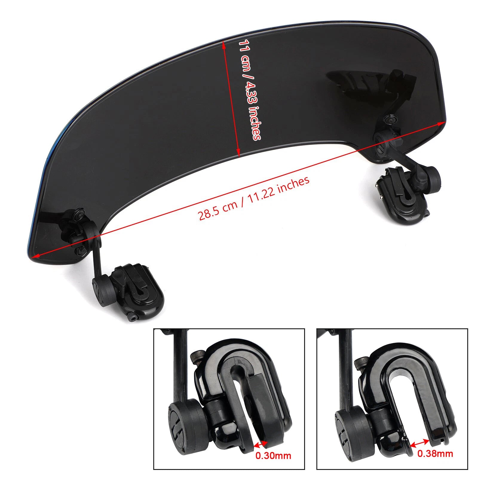 Adjustable Windshield Extension Spoiler for Iridium T9