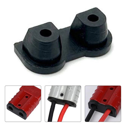 Waterproof 50A Black Dual Hole Cable Gland Insert for Automotive
