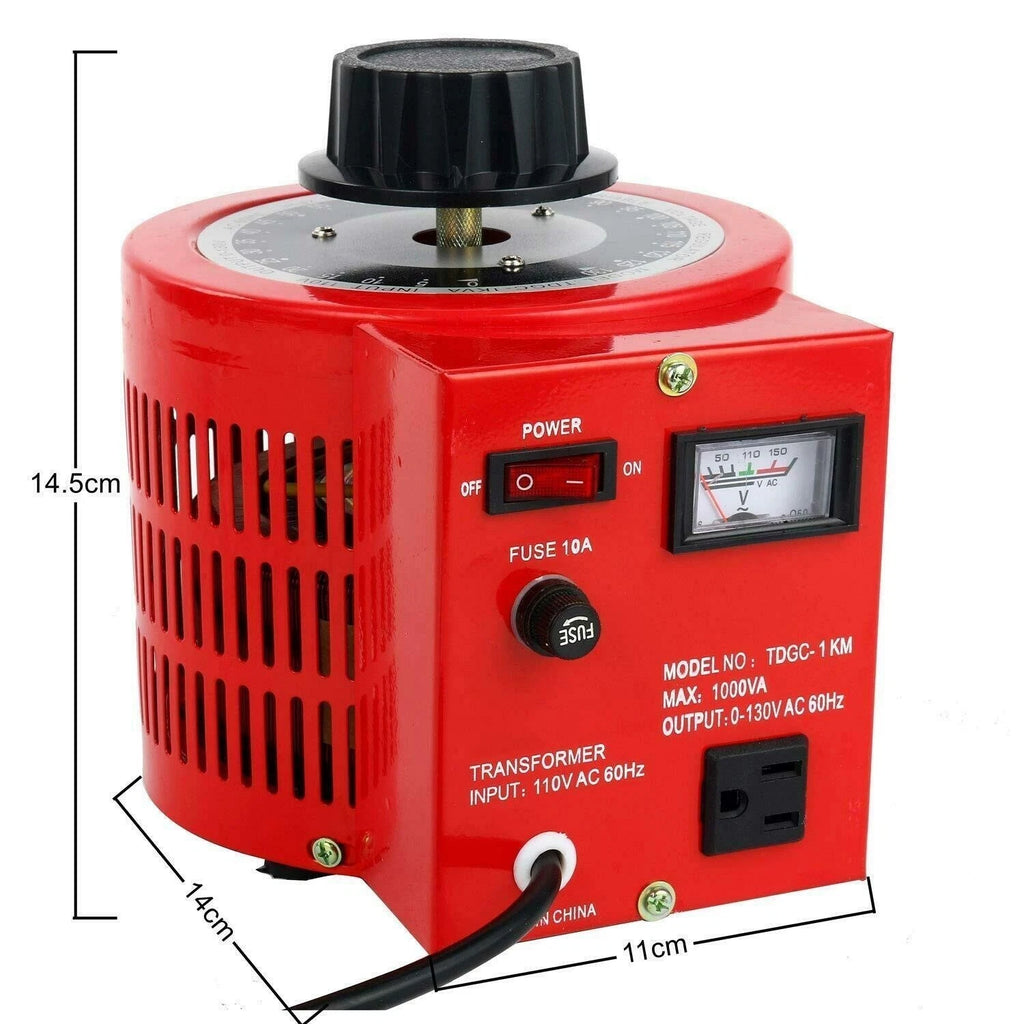 Variac Variable Transformer for Auto Voltage Converter (0-130V)