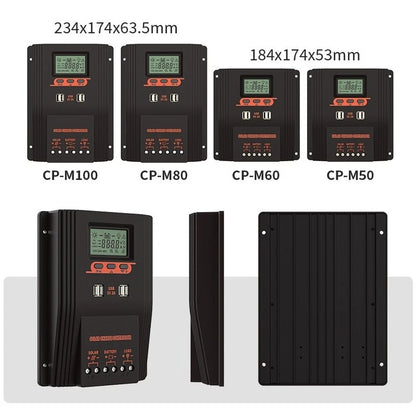 Solar Charge Controller for PWM (18.4x17.4x5.3cm, 23.4x17.4x6.35cm)