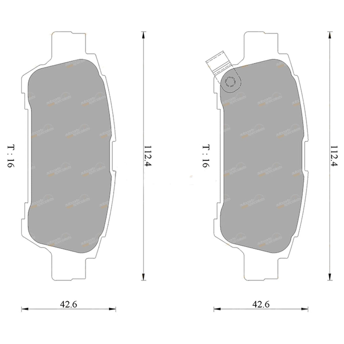 Rear Disc Brake Pads Set for Toyota Estima ACR30 ACR40 MCR30 (2000–2006)