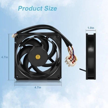 Refrigerator Fan Motor WR60X10358 DC 13.6V for GE Refrigerators