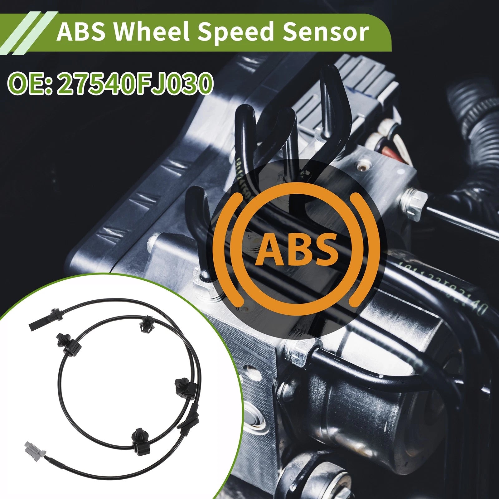 ABS Wheel Speed Sensor Rear Left Replacement for Subaru Impreza (2012–2015)