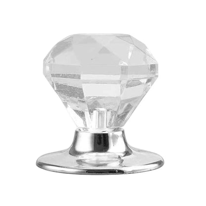 Clear Acrylic Pot Lid Knob with Stainless Steel Base for