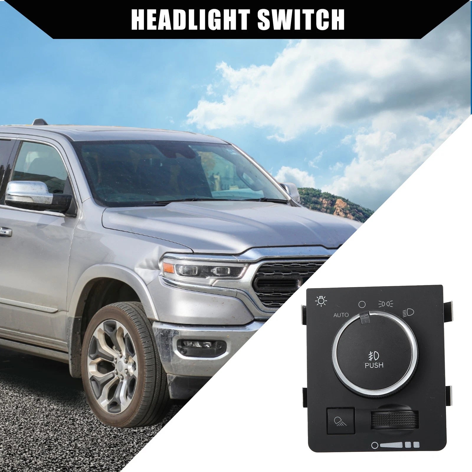 Headlight Switch Replacement for Dodge Ram 1500 2500 3500 (2009–2018)