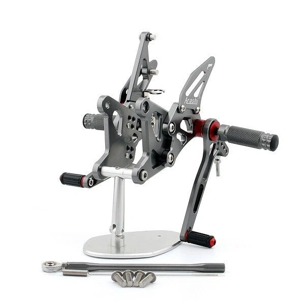 Rearsets Footpegs Pedals for Kawasaki ZX636C ZX-6R Ninja (2005–2006) Titan-color