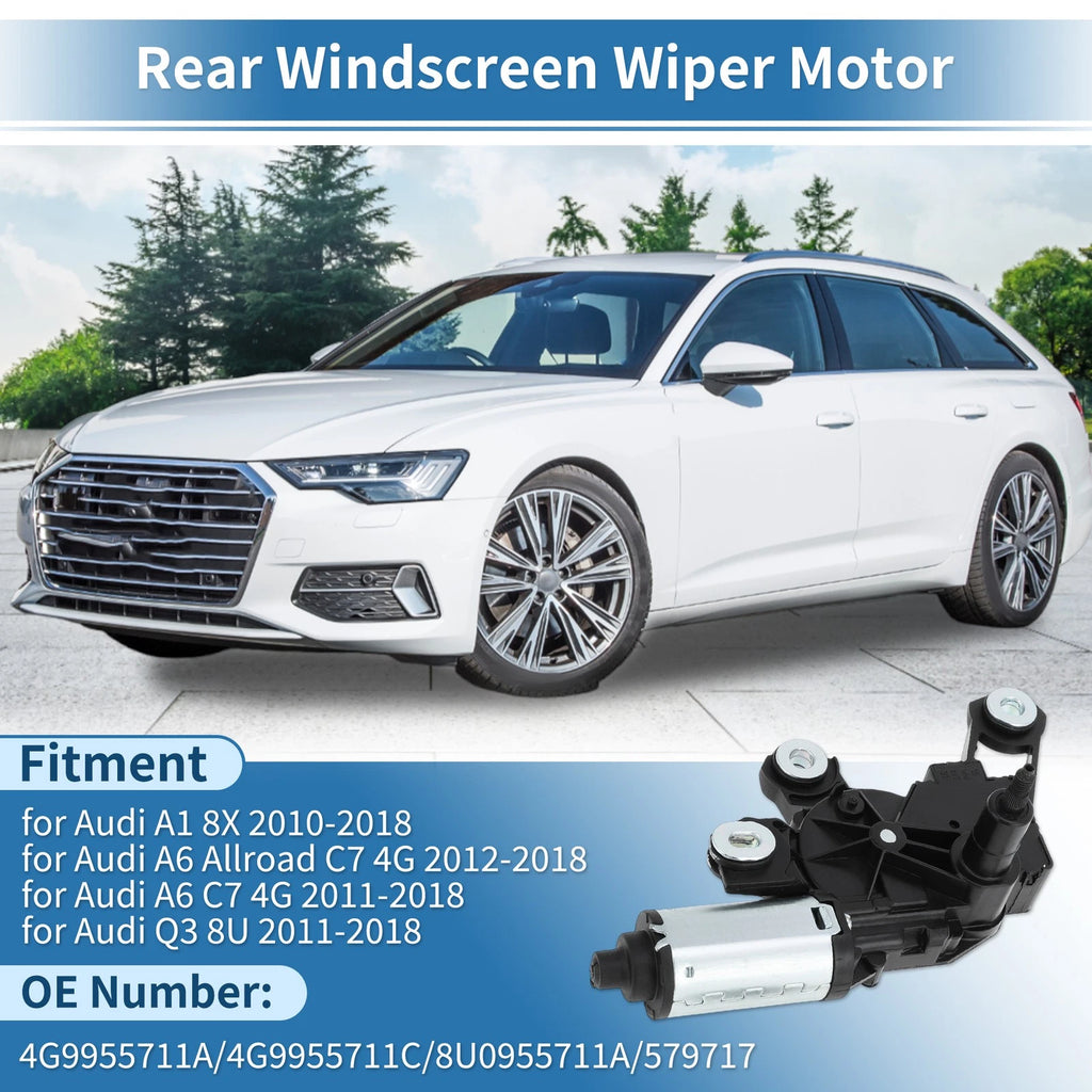 Rear Windscreen Wiper Motor Replacement for Audi A1 A6 Allroad Q3 (2011–2017)
