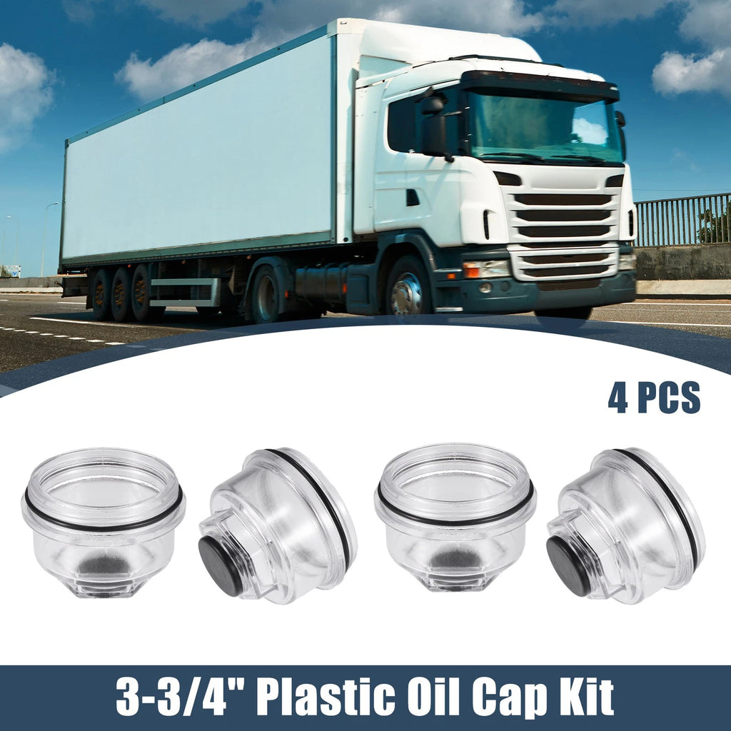 Oil Cap 3.75 in Threaded Replacement for ALKO 10000 12000 Axle Hub (4pc)