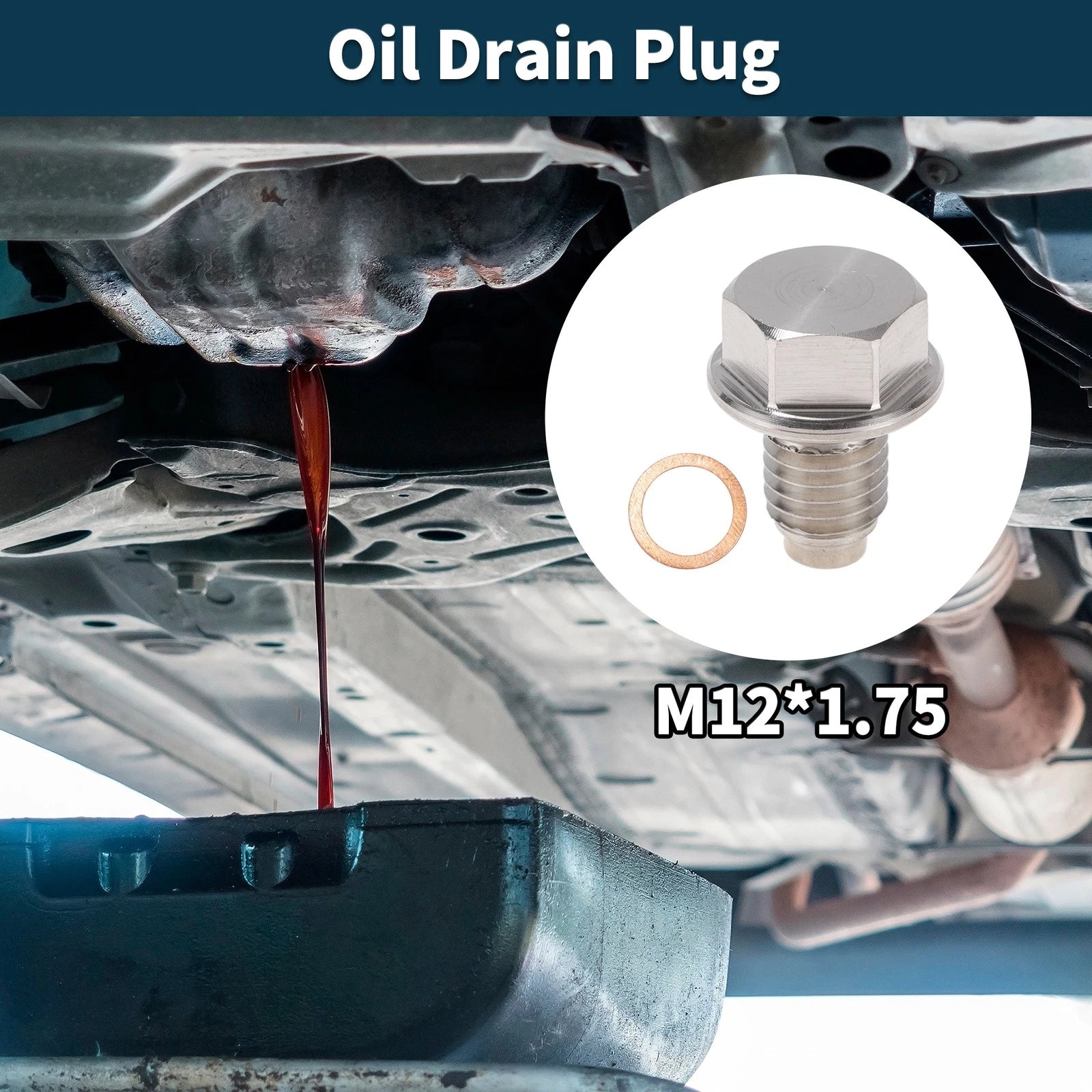 M121.75 Magnetic Oil Drain Plug for (1 Pc)