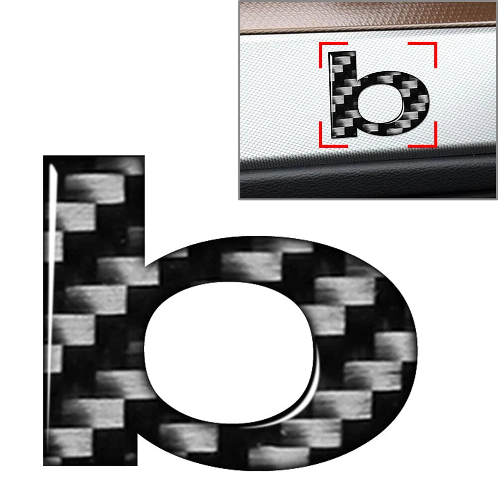 Car Badge Emblem Decal Letter B for