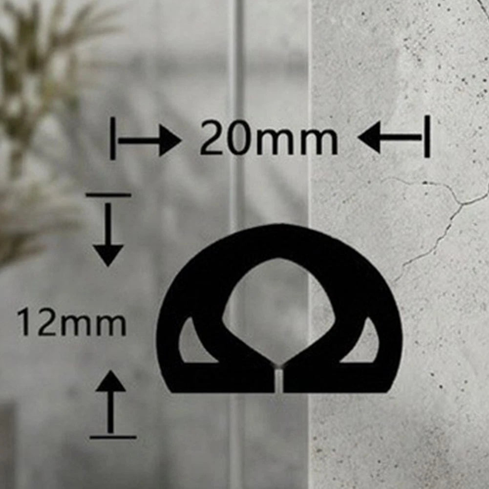 4 Meter PVC Wire Seal Strip 20 x 12 mm for Cable Entry Points and Framing