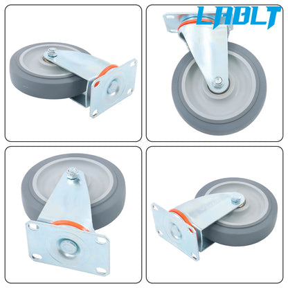 Set of 8 Rubber Casters for LABLT (5")