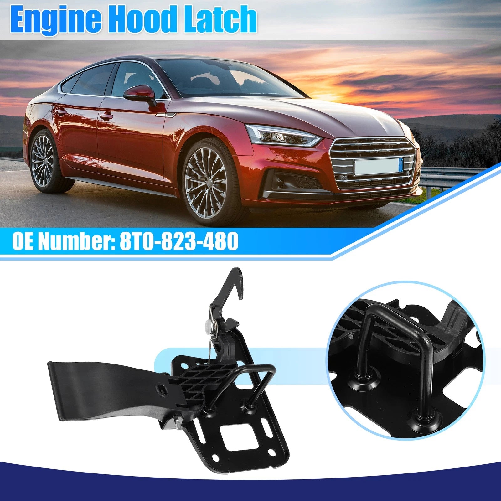 Hood Latch Lock Replacement for Audi A5 Quattro (2008–2016)