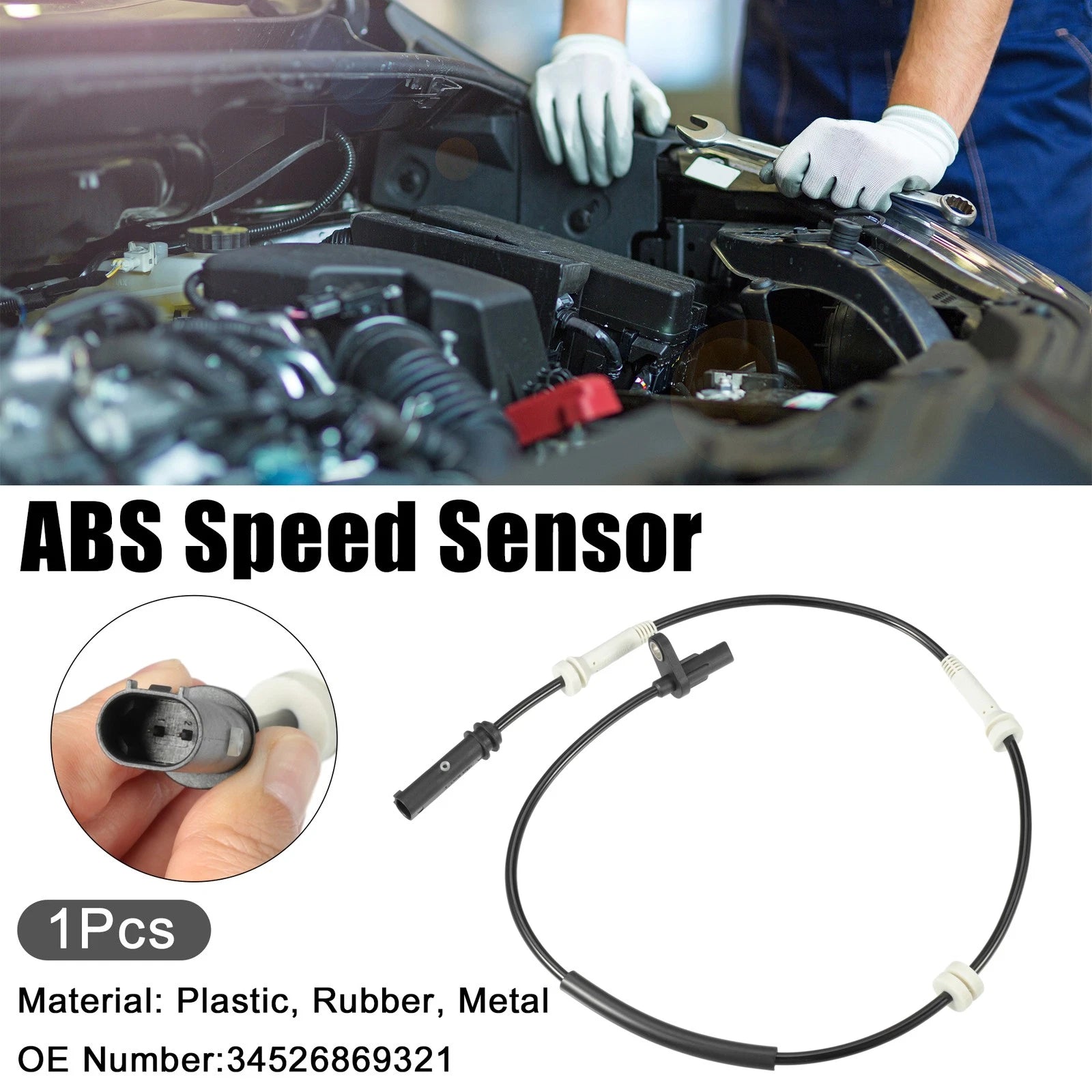 ABS Wheel Speed Sensor Rear Left for BMW 328i xDrive (2013–2016)