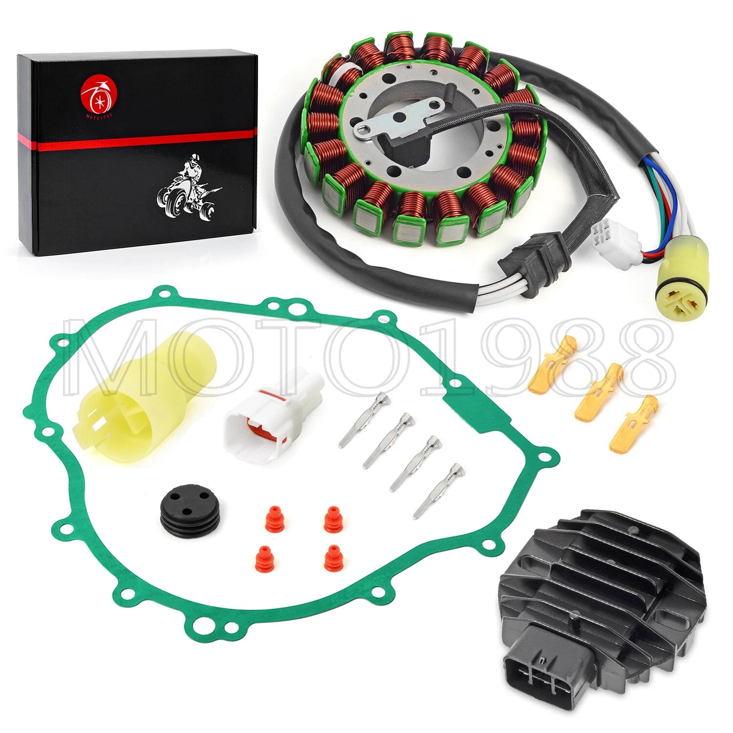 Stator & Regulator Rectifier for Yamaha Bruin 350 YFM350BA (2004–2006)