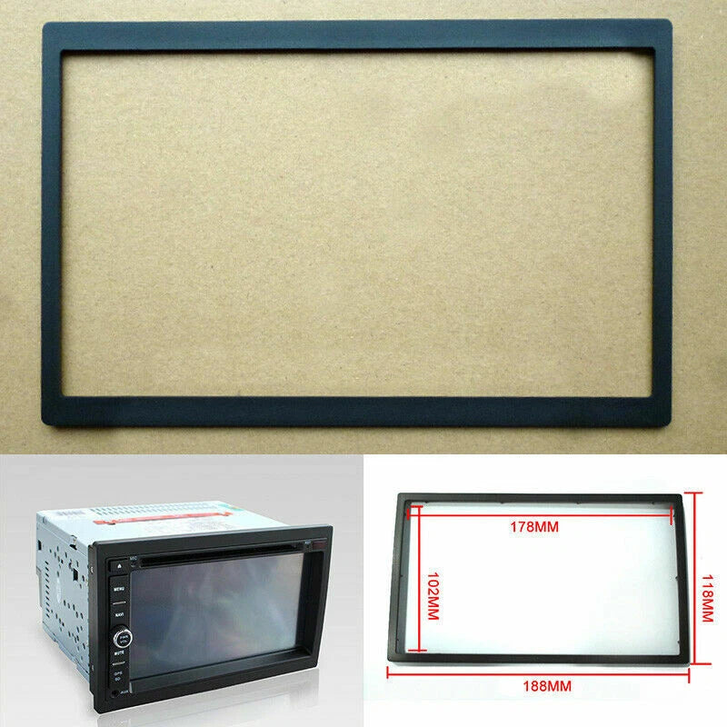 2Din Radio Stereo Dashboard Panel Trim Cover for