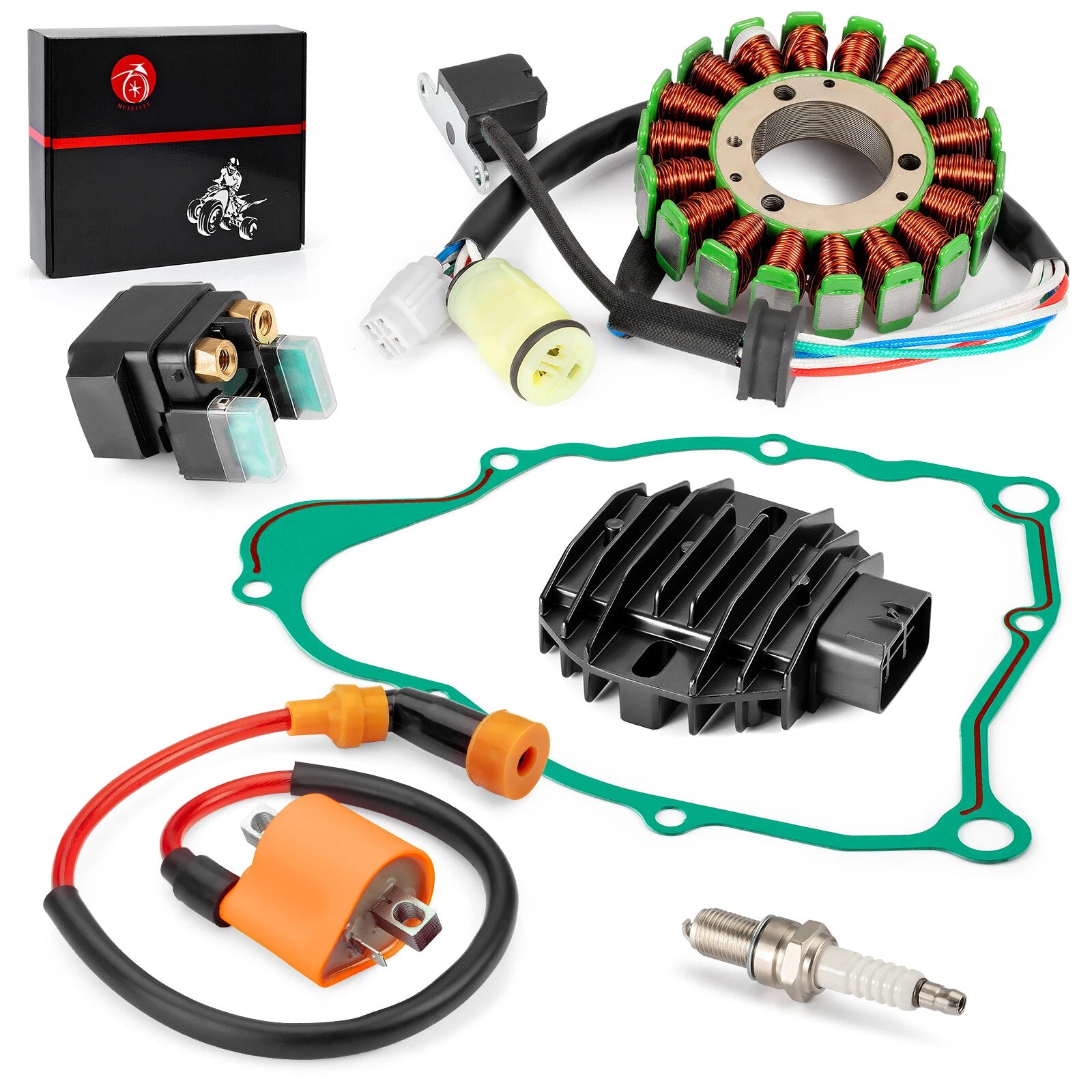 Stator Rectifier Ignition Coil Kit for Yamaha Bear Tracker 250 (2001–2004)