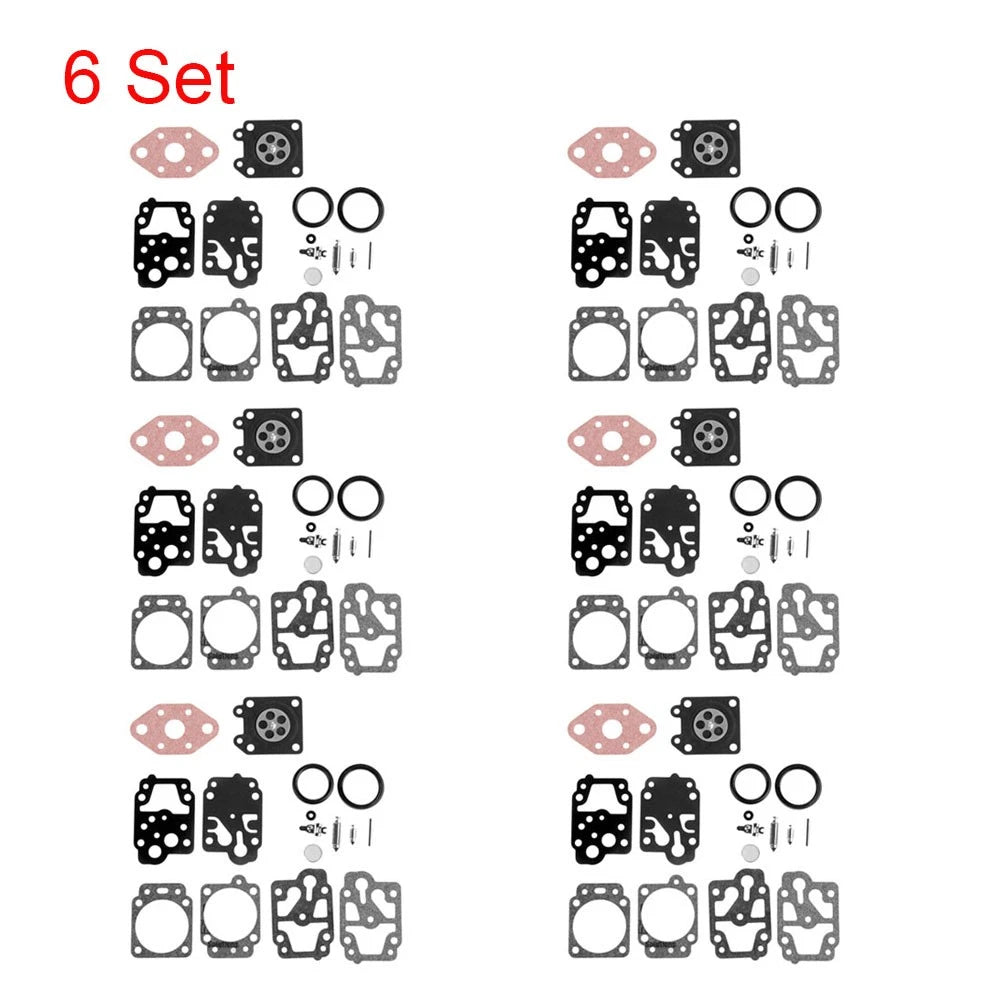 Set of 6 Carburetor Rebuild Parts for Walbro K20-WYL (Honda Echo, Kawasaki)