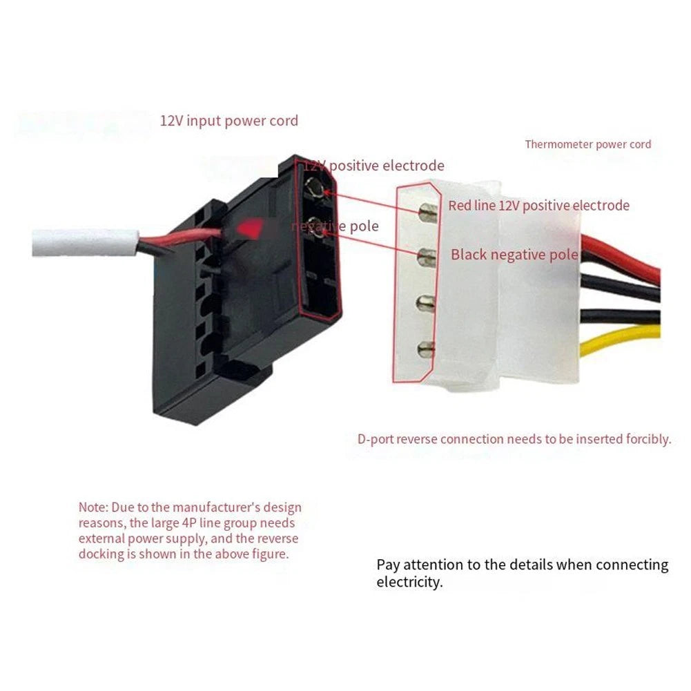 LED Thermometer & Flow Meter for Cooling Systems (Universal Fit)