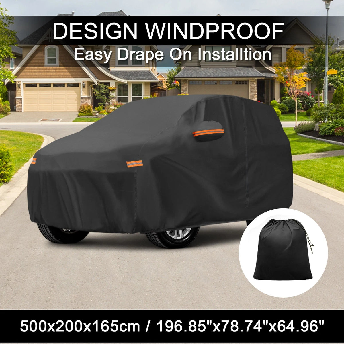 Waterproof Car Cover with Zipper for Toyota Land Cruiser (2008–2021)