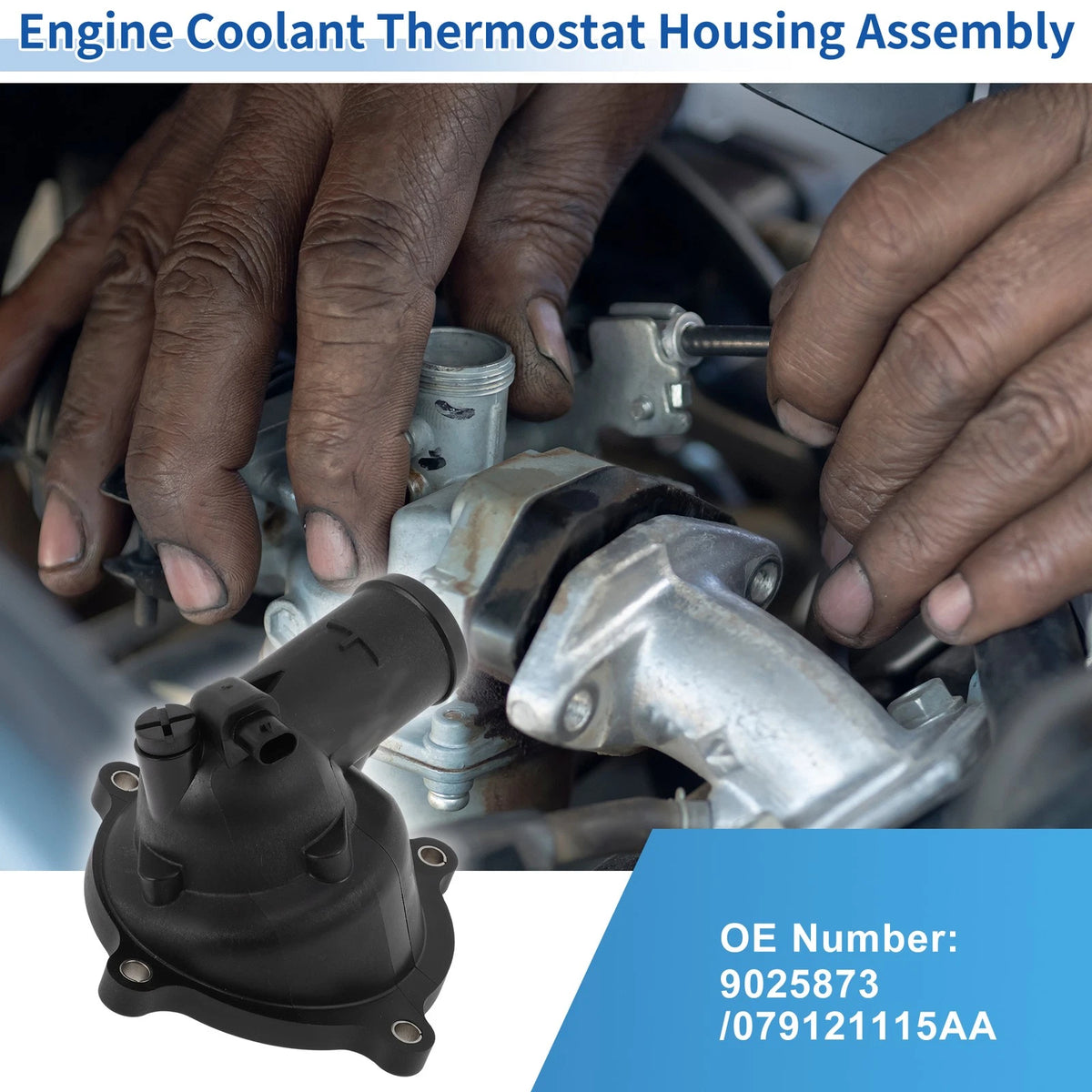 Engine Coolant Thermostat Housing Assembly No. 9025873 for Audi A8 Quattro (1997–2003)