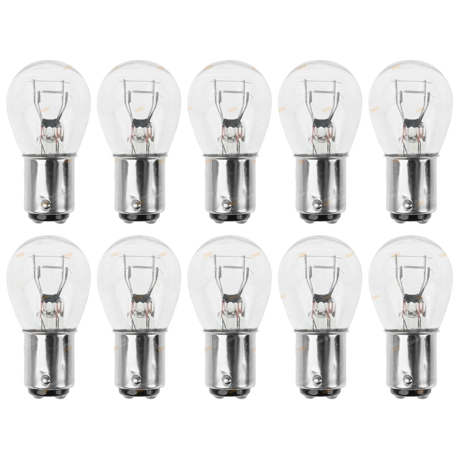 Pack of 10 Tail & Indicator Bulbs 12V 21/5W BA15d for Auto