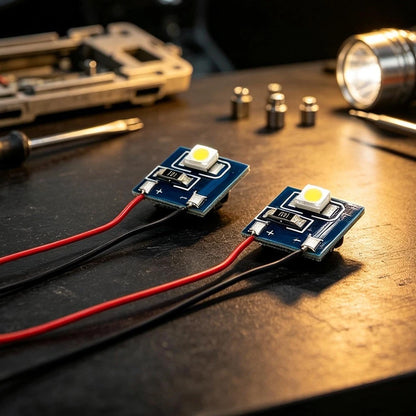 2X LED Lights for HO/OO Railway Locomotive Model