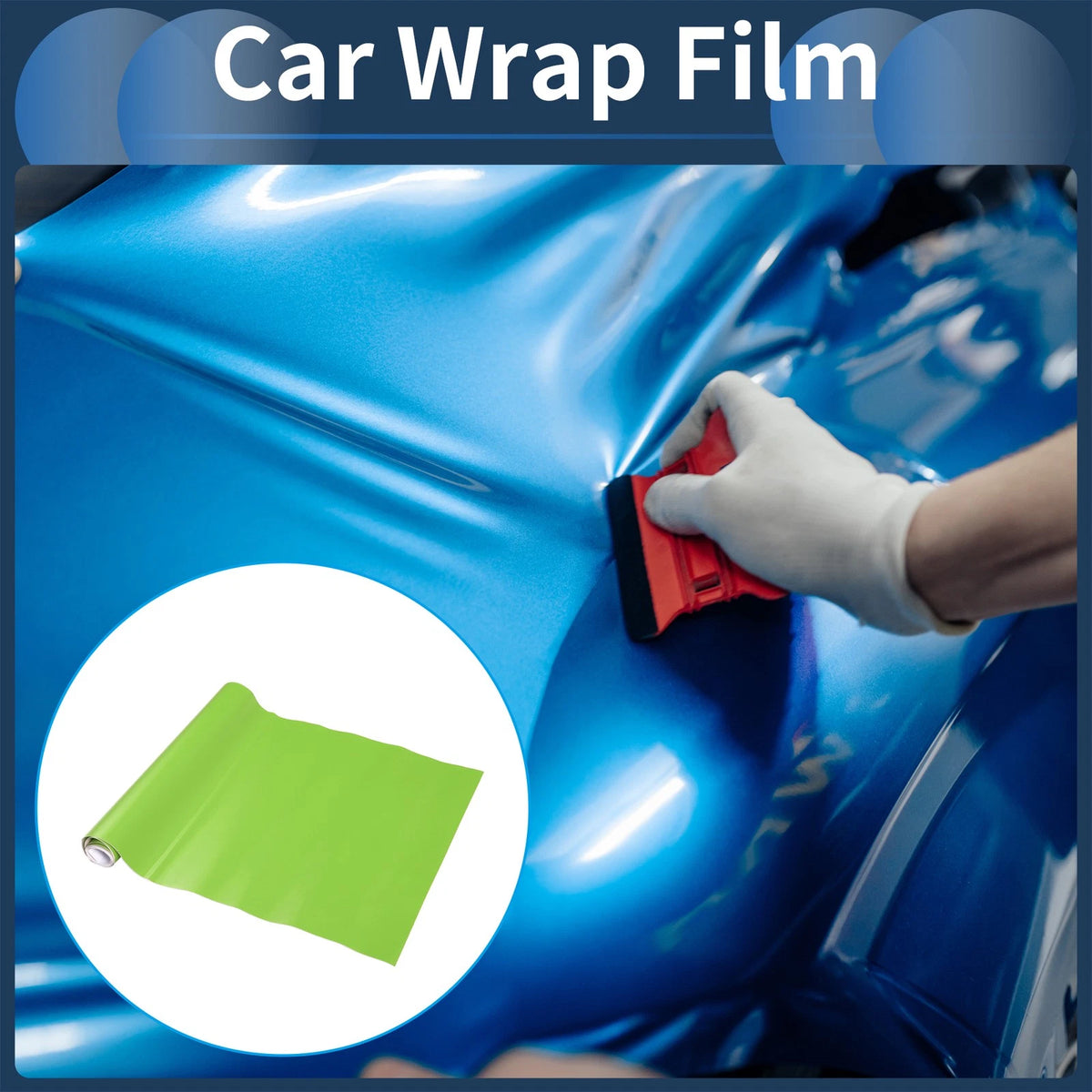 Matte Green Car Wrap Film for (1 ft x 59.84 in)