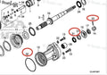 Lower Gearcase Propeller Shaft Oil Seal & O-ring for Honda (91252-ZZ3-003, 91351-ZX2-C00)