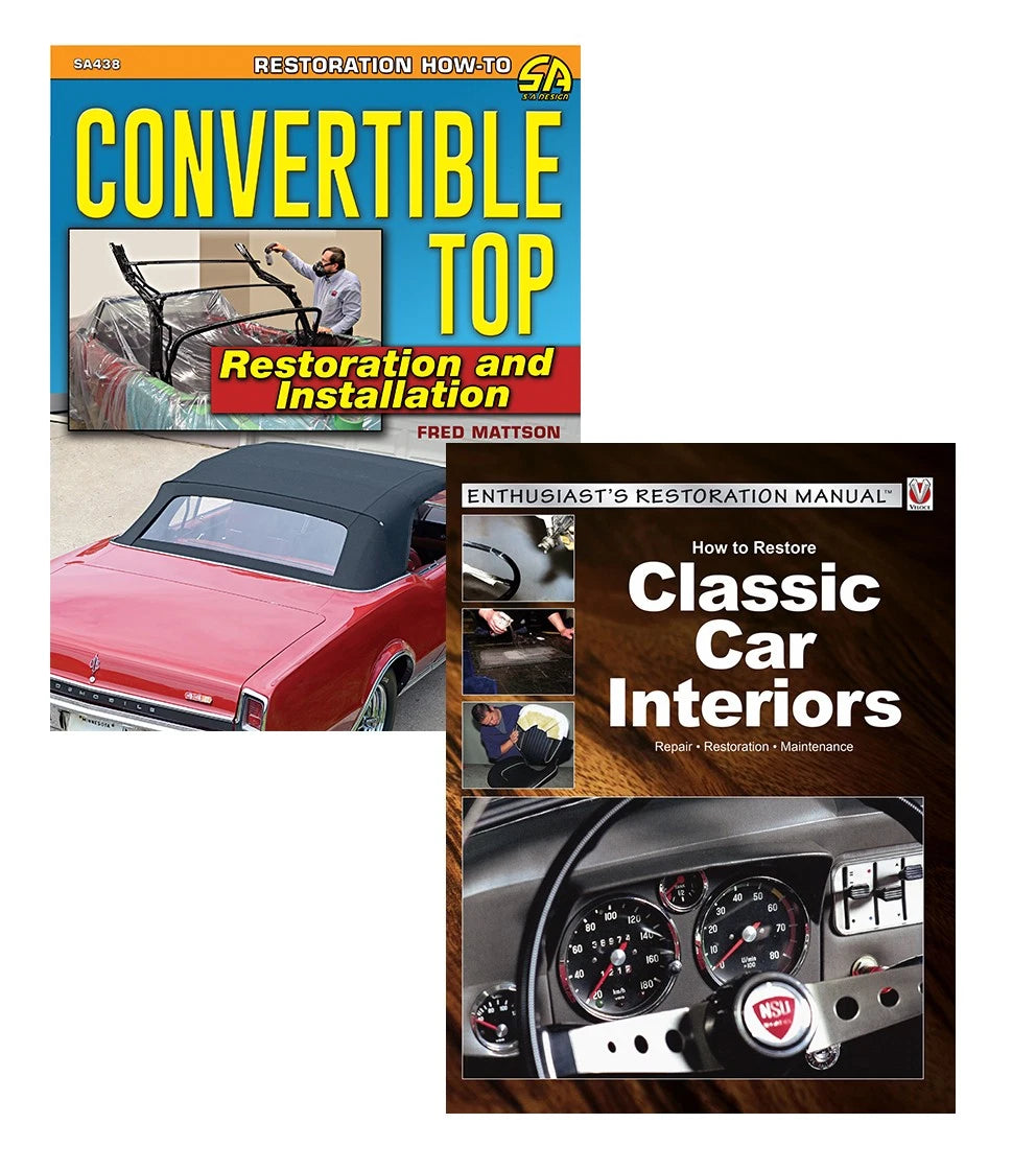 2-Book Set Classic Car Interior Upholstery & Convertible Top Restoration