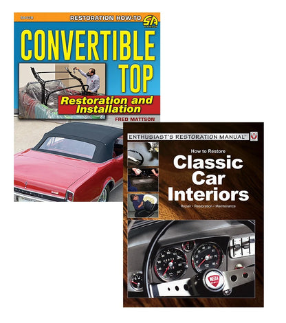 2-Book Set Classic Car Interior Upholstery & Convertible Top Restoration