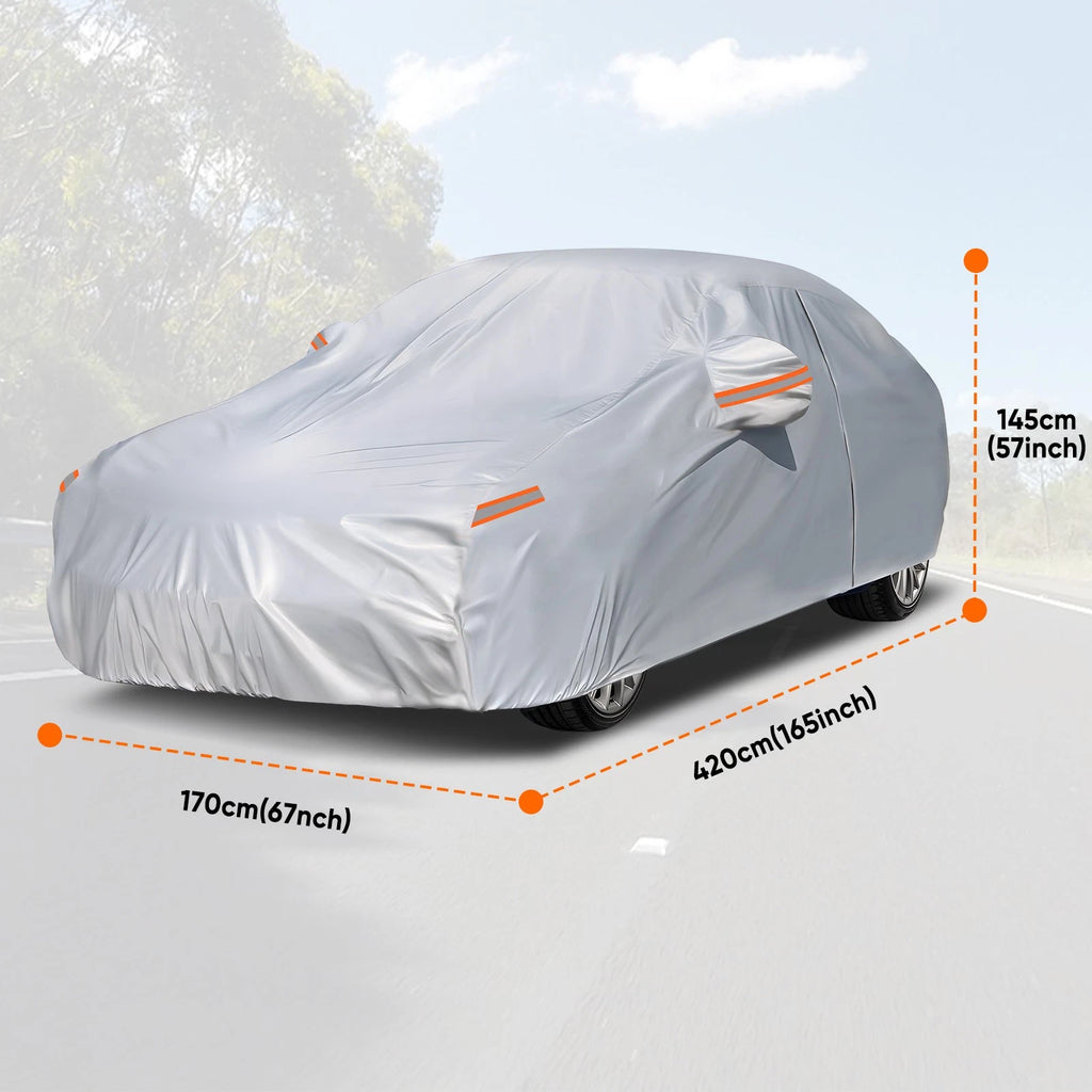Universal Full Sedan Car Cover Waterproof All Weather Protector