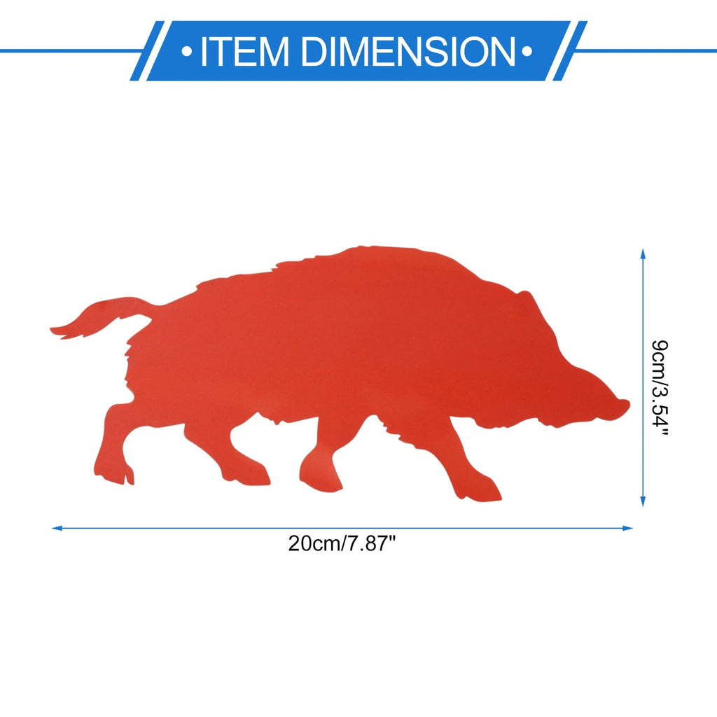 Reflective Bumper Decal for Wild Boar (Personalized)