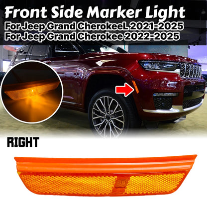 Amber LED Side Marker Light for Jeep Grand Cherokee L (2021–2026)