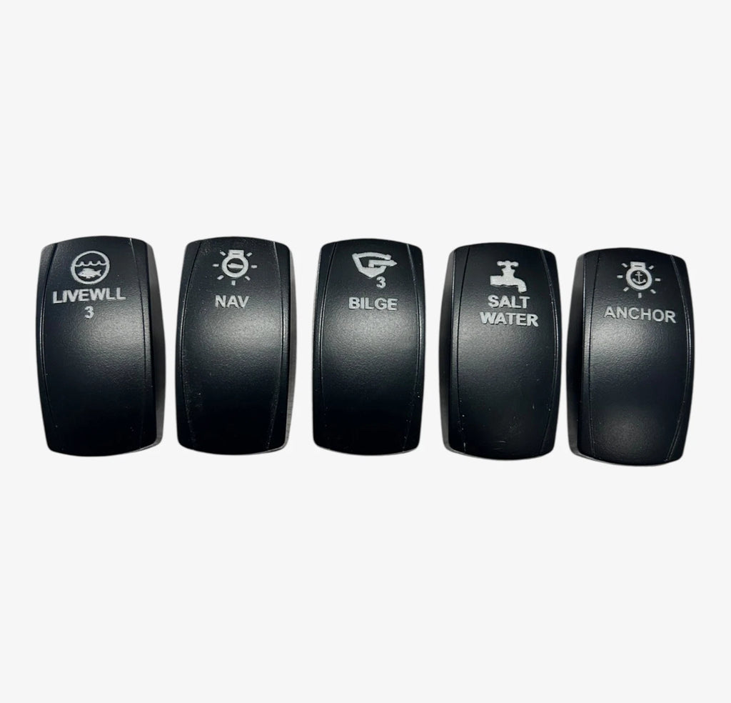 5X Boat Rocker Switch Cover Replacement for Marine Applications