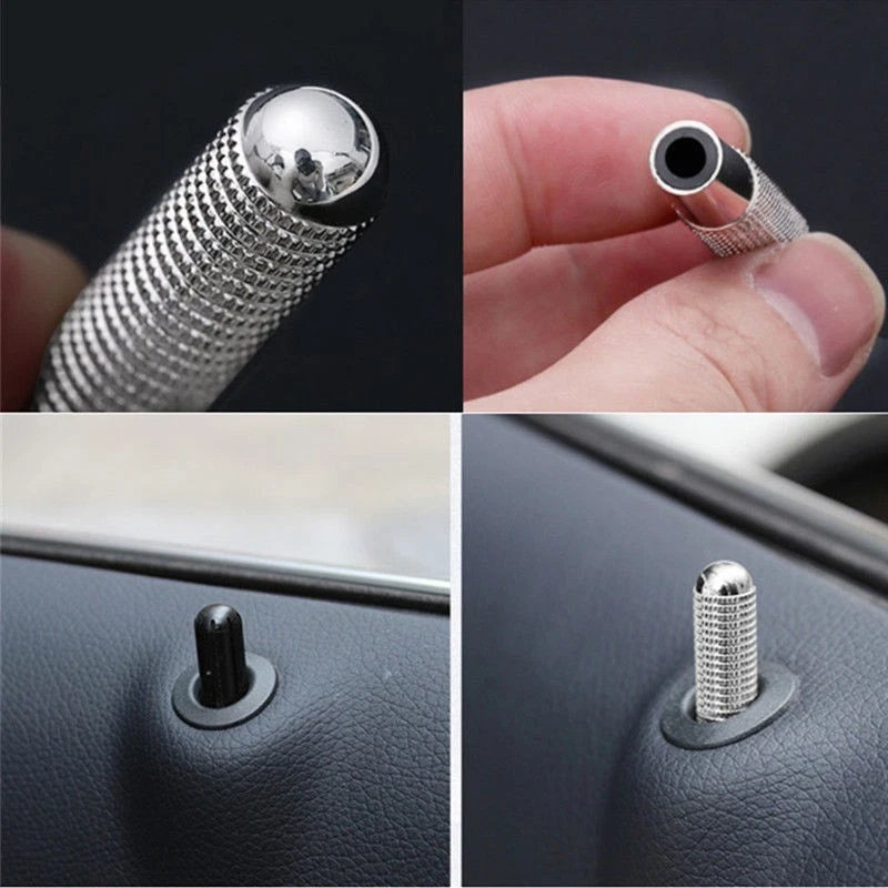 Set of 4 Door Pin Lock Knobs for Silver (Fits )