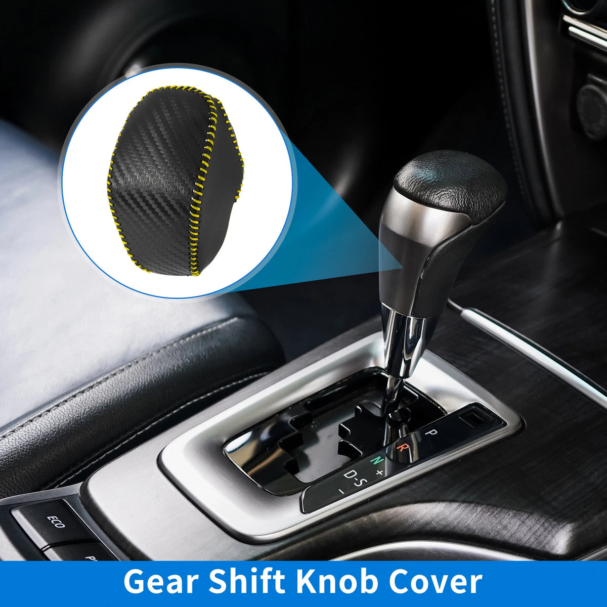 Carbon Fiber Gear Shift Knob Cover for Toyota RAV4 (2019–2024)