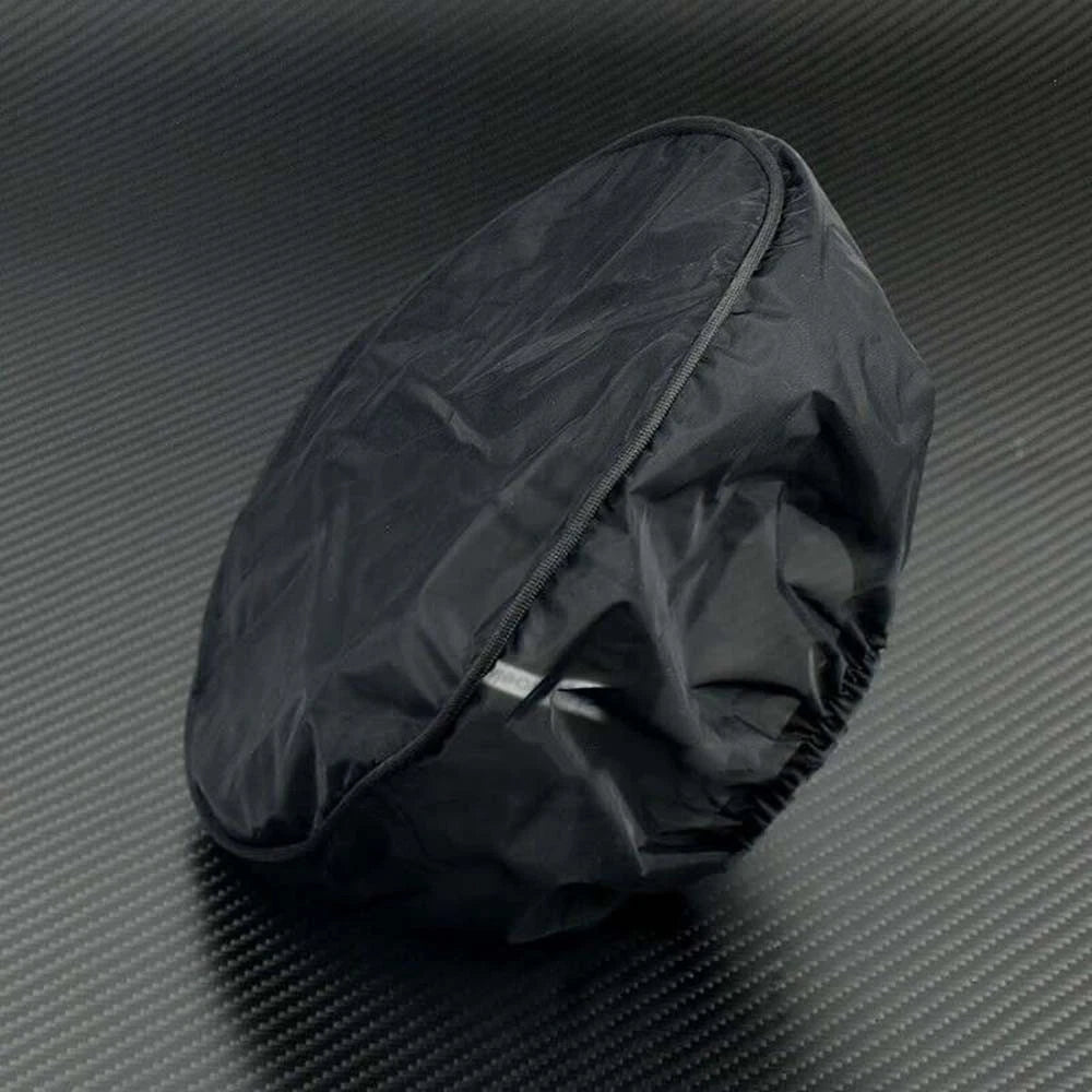 Black Dust Cover for Car (Breathable, Elastic Rope, Rain Protection)