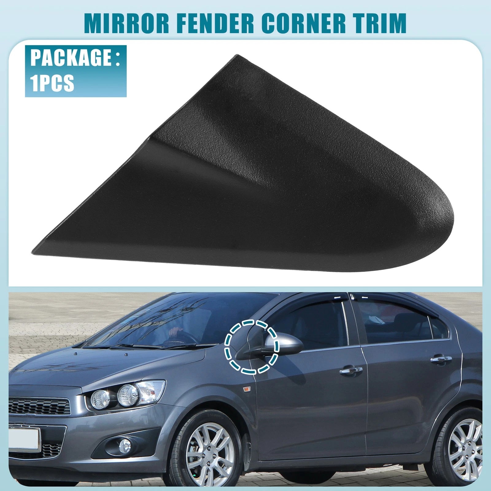 Left Mirror Triangle Fender Cover for Chevrolet Sonic (2012–2020)