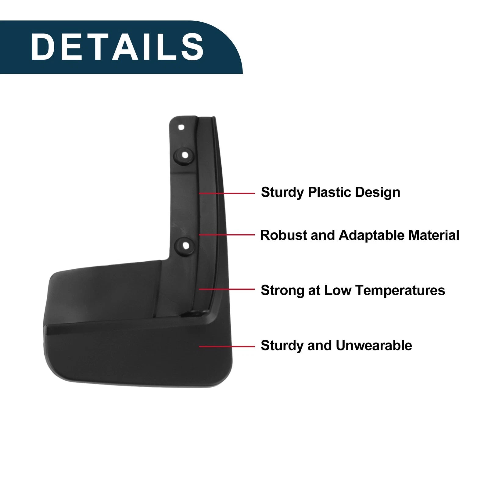 Mud Flaps Splash Guards 1Set Replacement Mud Guards for Toyota Hiace (2019–2023)